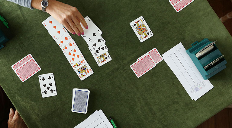 Image of a bridge-tournament game